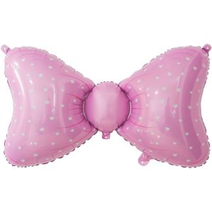 Шар (36''/91 см) Фигура, Бант, Розовый, 1 шт.