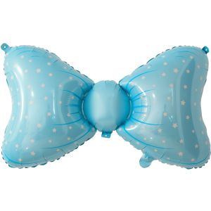 Шар (36''/91 см) Фигура, Бант, Голубой, 1 шт.