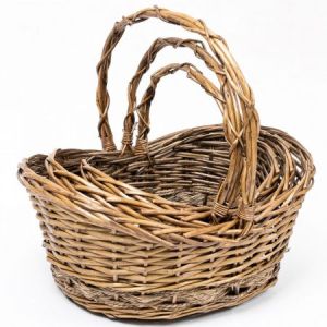 Корзина «Ива» D35*25*Н18*Н13*НН33см. шт Овал