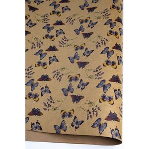 Бумага крафт 100*70см Биение сердца РК 203/480