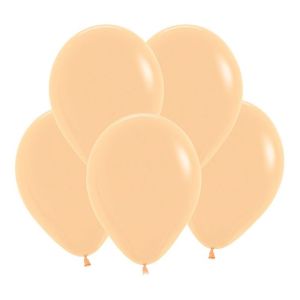 S 5"/13 см, Пастель, Персик (060), 100 шт.