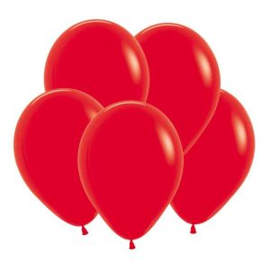 S 18"/45 см, Пастель, Красный (015), 5 шт.