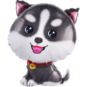 К Шар (26''/66 см) Фигура, Щенок Хаски, 1 шт.