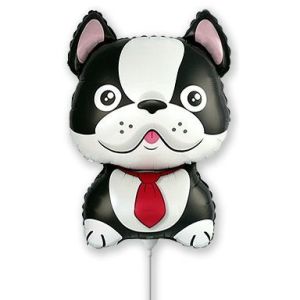 F Мини-фигура, Бульдог, Черный, 13''/33 см, 1 шт.