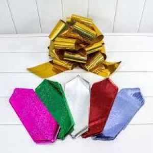 Бант-шар 10 см голография (микс)