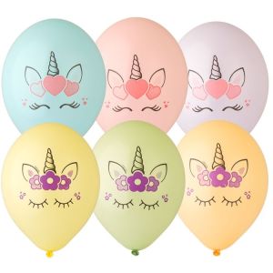 ВВ 14"/36 см, Единорог Голова 2цв 25шт