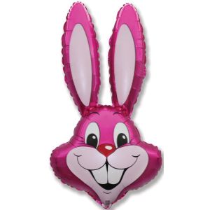 F Мини-фигура, Заяц, Фуксия, 14"/41 см, 5 шт.