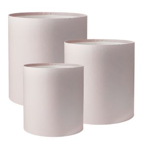 Коробка  цилиндр «Премиум»  Пудровый, 15*15 см