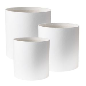 Коробка  цилиндр  «Премиум» Белый, 15*15  см