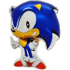 К Фигура, Ежик Аниме, Синий, 26"/66 см, 1 шт.