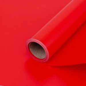Пленка матовая Корейская Красная 58см*10м т.м.30
