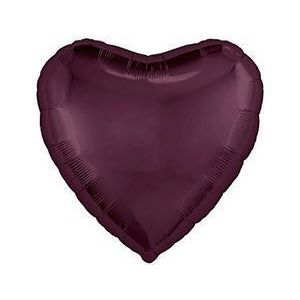 Аг 30"/75 см, Сердце, Темная вишня, 1 шт.