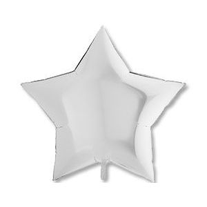 Г 36"/91 см, Звезда, Пастель, Белый (White), 1 шт.