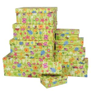 Коробка,  Летнее настроение, 21*14*9 см, 10 шт.