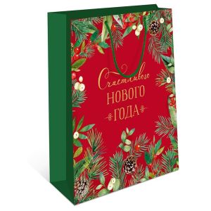 Сумка подарочная НГ 180х223х100
