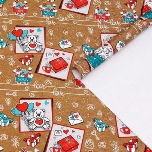 Бумага глянцевая Послания 70*100см 1лист