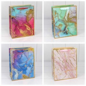 Пакет подарочный «Мрамор» (микс) 18*23*10