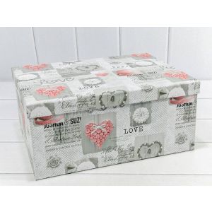 Коробка Прямоугольная  32*24,5*14,4 см «Love» 1/6