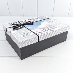 Коробка Прямоугольная 23*17*6,5 см, «Financial News»