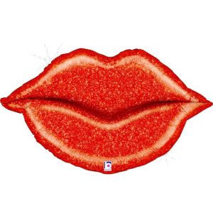 Г Фигура, Губы голография, 38''/97 см, 1 шт.