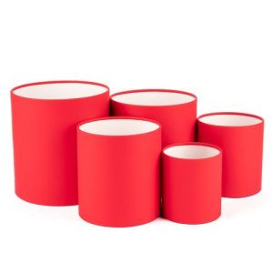 Коробка «Тубус» 16*16 см. Ярко-красный 1 шт