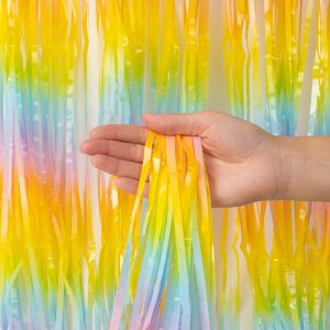 Занавес Дождик Нежная радуга, Макарунс, 100*200 см, 1 шт.