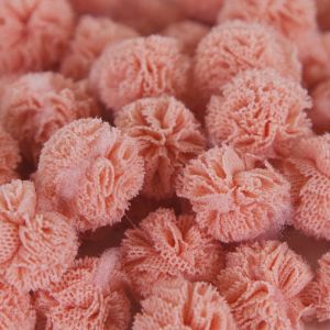 Декоративное украшение Помпончики, 1,5 см, Коралловый, 50 шт.