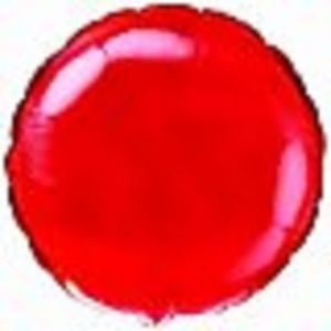 F 9"/23 см, Мини-Круг, Металлик Красный, 5 шт