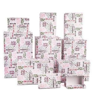 Коробка Прямоугольник, «Надписи»  28,5*18,5*12 см 1 шт.