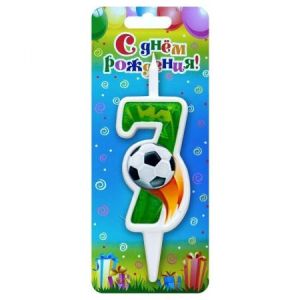 Свеча цифра Футбольная №7  ОСЗ