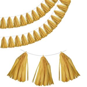 Гирлянда Тассел, Золото, 35*12 см, 12 листов.