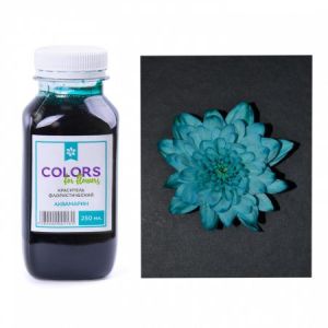 Краска для окрашивания живых цветов Аквамарин 250мл Р