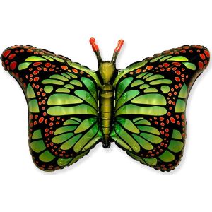 F Фигура, Бабочка, крылья зеленые, 38"/97 см, 1 шт.