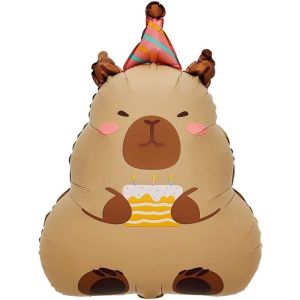 К Фигура, Капибара с тортиком, 27"/69 см