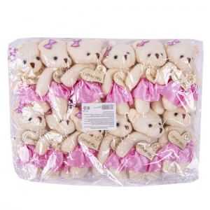 Мягкая игрушка «Мишка с доской» цвет МИКС 10см уп/12шт