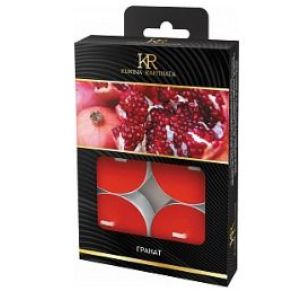 Свеча чайная ароматизированная Гранат 6 шт/уп  KR