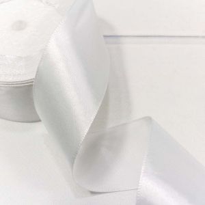 Лента Атласная Сатин 3,8см*25ярд Белый 1/5 1/200