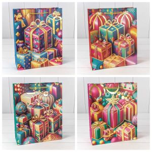 Пакет подарочный «Новый год» (микс 425) 26*32*10