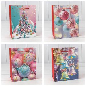 Пакет подарочный «Новый год» (микс 427) 18*23*10