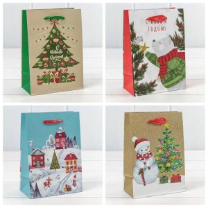 Пакет подарочный «Новый год» (микс 430) 14*20*8