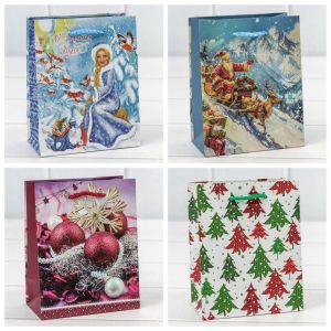 Пакет подарочный «Новый год» (микс 431) 12*15*6,7