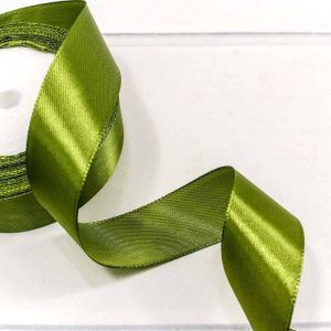 Лента Атласная 2,5см*25ярд Болотный