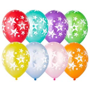 ВВ 14"/36 см, Звезды Большие, Шелкография металлик, 25 шт.