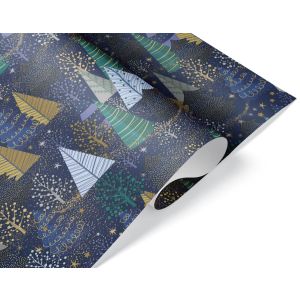 Упаковочная бумага 80гр (0,7*1 м) Сказочный лес, 10 шт.