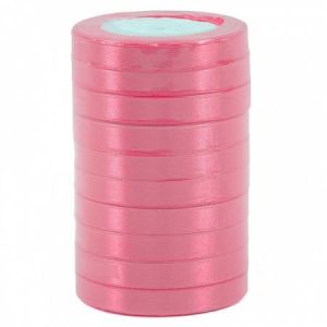 Лента атласная ЭКОНОМ 1,2см*25Y, 05 Розовый т.м 10