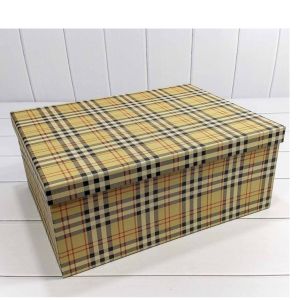 Коробка Прямоугольная 40,5*31,3*16,5 см «Клетка» Жёлтый