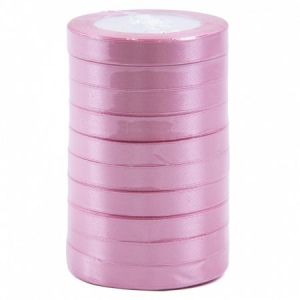 Лента атласная ЭКОНОМ 1,2см*25Y, 135 Бледно-розовый  т.м 10