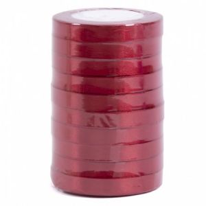 Лента атласная ЭКОНОМ 1,2см*25Y, 133 Гранатовый т.м 10/500