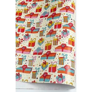 Бумага глянцевая 68*98см Подарки-сюрпризы 10 листов