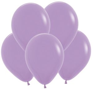 S 10"/25 см, Пастель, Сиреневый (050), 100 шт.